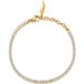 Brosway Desideri BEI015 Armband Dames Roestvrij Staal Goudkleurig met Zirkonia 18.5 cm