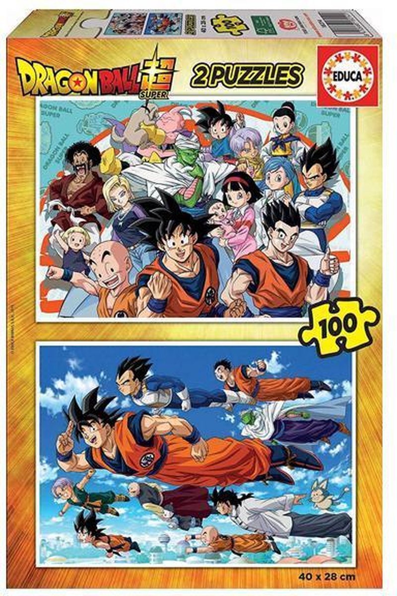 Educa 18214 2 x 100 Dragon Ball, verschillende kleuren, 100 stuks