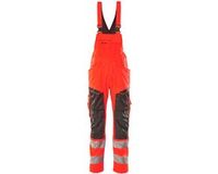 Mascot Accelerate Safe Amerikaanse overall met kniezakken 19569-236 - hi-vis rood/donkerantraciet - C58