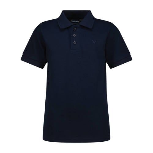 Vingino polo donkerblauw Jongens Katoen Polokraag Effen - maat 152