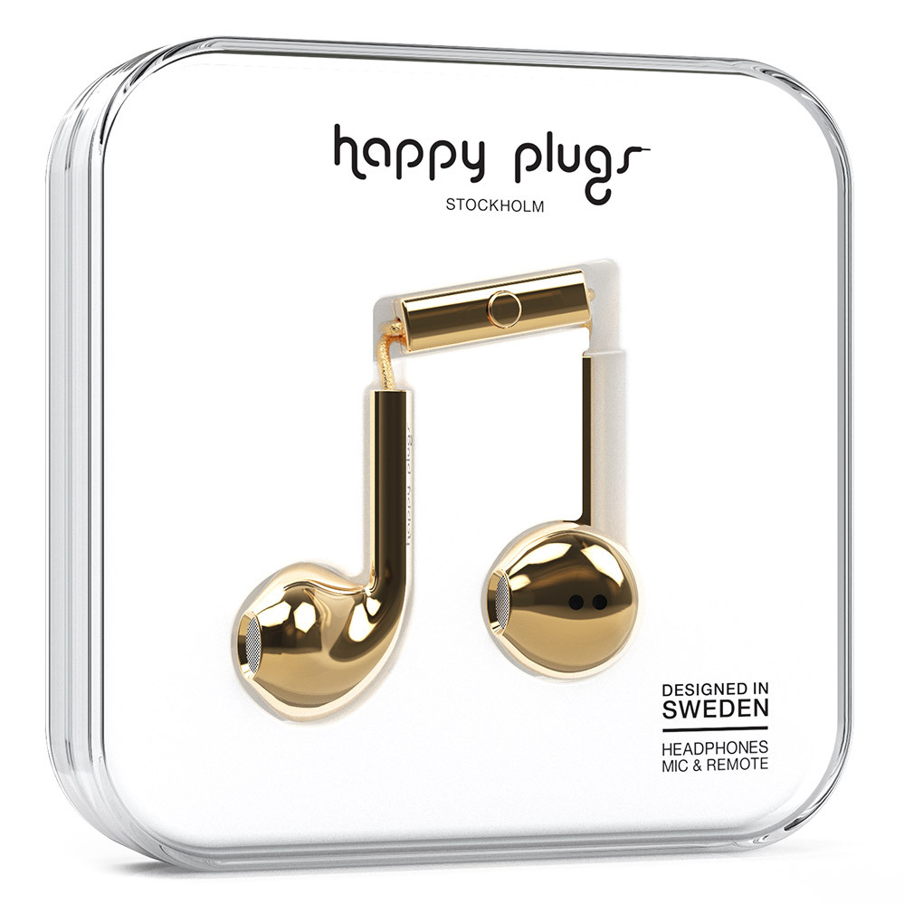 Happy Plugs Earbud Plus goud