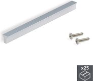 Emuca Meubelgrepen, gatenafstand 160 mm, Aluminium, Mat geanodiseerd, 25 st.