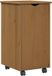 vidaXL Rollende kast Honingbruin 34 x 39 x 65,5 cm Massief vurenhout