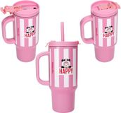 Depesche PENfection to go beker met rietje - HAPPY