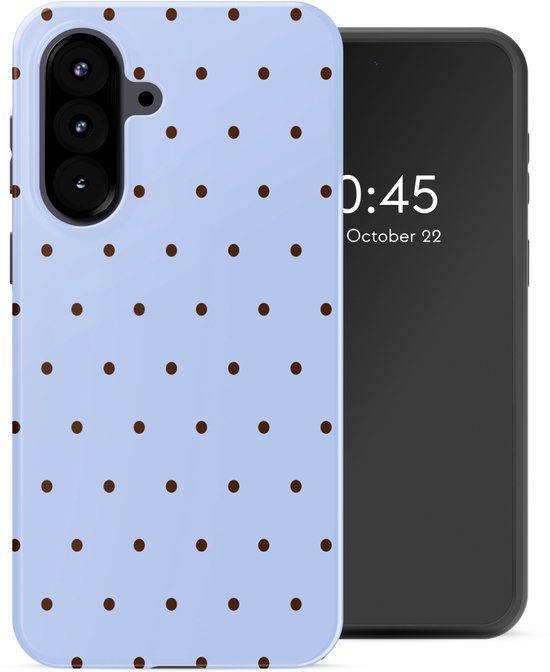 Selencia Hoesje - Samsung Galaxy A57 (5G) - Backcover - Happy Dots Digital Sky