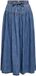 ONLY Lange Denim Rok ONLLYRA Medium Blue Denim