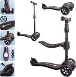 Sun Baby Trottinette d'enfant avec roues lumineuses - Noir