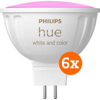Philips Hue White and Color MR16 Spot 6-Pack