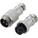 TRU COMPONENTS TC-13895604 Connecteur rond Prise, Douille Nombre total de broches : 4 Série (connecteurs ronds) : GX16 1 jeu