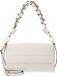 Coccinelle Leren schoudertas Boheme Grana Double Shoulder Bag Pearl / Cognac crème