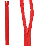 mumbi Ritssluiting deelbaar 5 mm 40 cm rood kunststof ritssluitingen met rits grove tanden