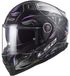 LS2 Ff811 Vector II Tropical Zwart Wit Integraalhelm Maat S