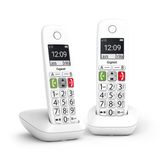 Gigaset E290 Duo Analoge-/DECT-telefoon Nummerherkenning Wit