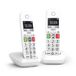 Gigaset E290 Duo Analoge-/DECT-telefoon Nummerherkenning Wit