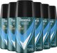 Rexona Men Mini Cobalt Dry Anti-Transpirant Spray - 6 x 35 ml