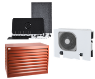 Evolar Geluidsreducerende warmtepomp en airco omkasting - Small - Tweedekans - Steenrood