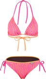 BECO zebra vibes triangelbikini - C-cup - roze/oranje - maat 42