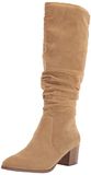 Amazon Essentials Dames hoge laarzen met blokhakken, bruin, 9 UK breed