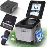 Bava Shenzhen Haorui Industrial Technology Co., Ltd. Camping toilet Grijs/Zwart Kunststof Chemisch toilet