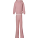 LUPILU Pyjama d'intérieur thermique pour enfant, 2 pièces (Rose clair, 110/116)