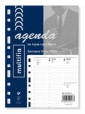 Finocam 411030026 Organizer Refill 2026 A4 Blue, White Day on 1 Page Lined Paper FSC Certified