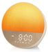 Réveil avec simulateur d'aube - Réveil - 6-en-1 - Haut-parleur Bluetooth - Bruit blanc avec 30 sons - Veilleuse RVB dimmable - Minuterie de sommeil et fonction snooze - Blanc