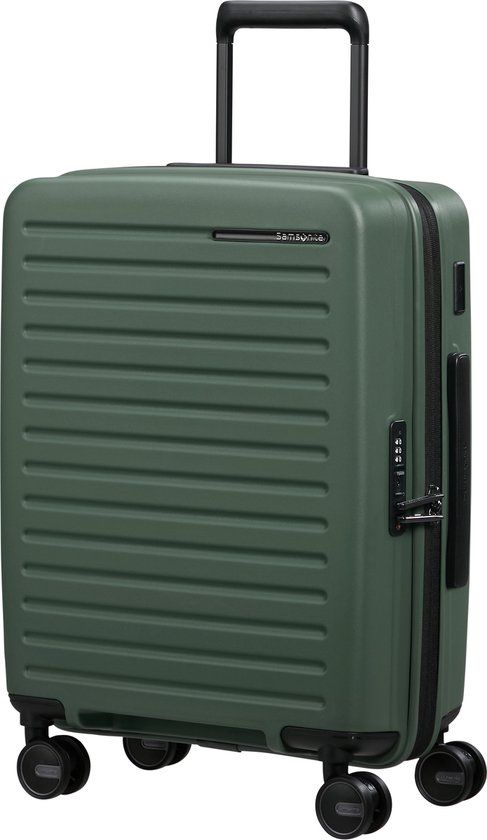 Samsonite Koffer - Restackd spinner (4 wielen) 55/20 handbagage - uitbreidbaar - Sage Grey - 45 l - 2.7 kg