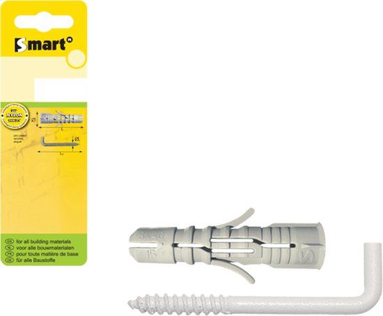 pgb-Europe SMART | plug + schroefduim Ø 8x40 Epoxy wit | 4 st