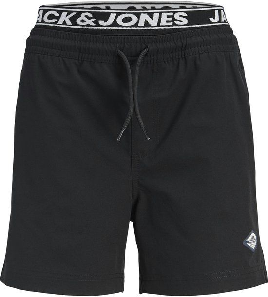 Jack & Jones Maui Surf Double Zwemshort Jongens - Zwart - Maat 128