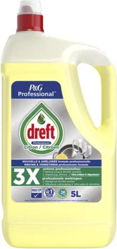 Dreft Professional - Vloeibaar Afwasmiddel - Citroen - 5 L