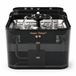 Happy Things® Fontaine à eau sans fil pour chat et chien - Silencieux - 3L - Bol en inox - Noir transparent avec doré - avec 4 filtres