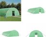 vidaXL Tuinkas met stalen frame 84 m² 14x6x2,85 m groen