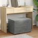 Maison Exclusive - Tabouret gris foncé, 61 x 41 x 40 cm, velours, bois d'ingénierie