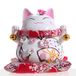Goodwei Maneki-Neko Spaarpot van fijn porselein, gelukskat, maat M
