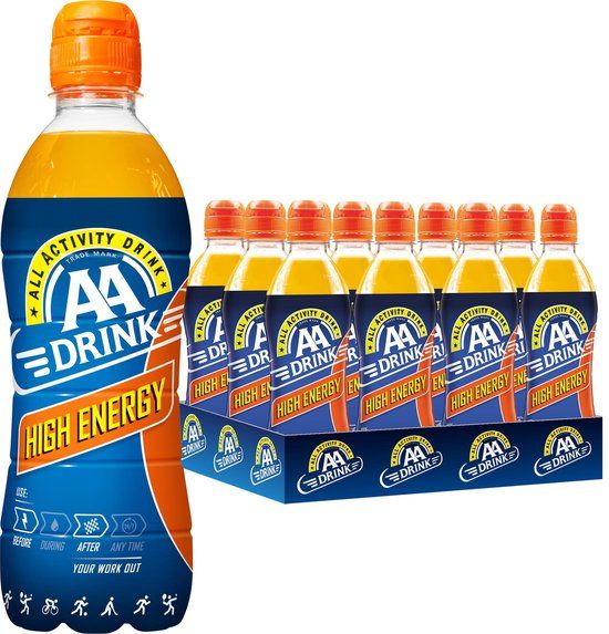 AA Drink High Energy - 12 x 0.5L - Orange Flavor