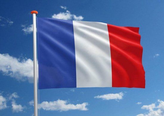 Franse vlag - Set van 3 - Frankrijk - 90/150cm - Polyester