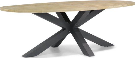 Lifestyle Brookline dining tuintafel ovaal 240 x 120 cm - Old teak greywash