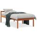 VidaXL lit pour senior pin massif brun lavé 90x190 cm