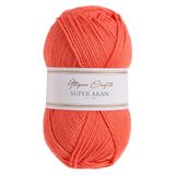 Utopia Crafts Super Aran brei- en haakgaren 100 g (levendige perzik)