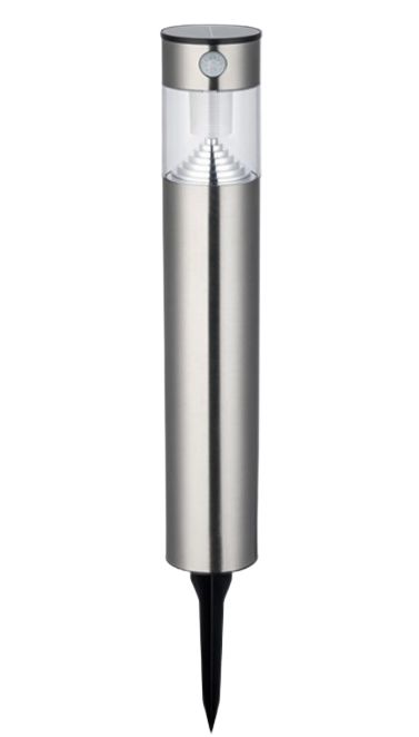 Sylvania Gizmo Solar Bollard LED Outdoor Ground Light - Stainless Steel