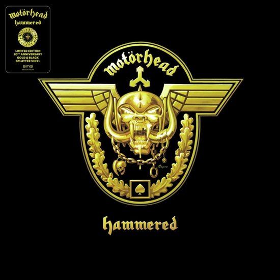 Hammered Motorhead Hammered LP Limited Edition Yellow & Black Splatter