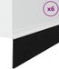 vidaXL Zelfklevende Deurborstels 6 st Wit 100 cm Aluminiumlegering