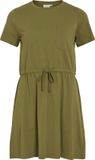 VILA VIPIA S/S SHORT DRESS/KA Dames Jurk M Bruin Katoen/Polyester