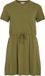 VILA VIPIA S/S SHORT DRESS/KA Dames Jurk M Bruin Katoen/Polyester