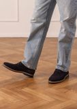 No Stress Heren Donkerblauwe Suède Veterschoenen Maat 43