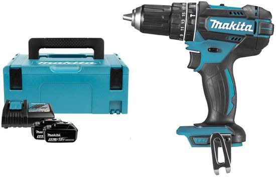 Makita DHP482RTJ Accu Klopboormachine - 18V - Incl. 2x 5.0Ah Accu's & Lader