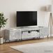 Maison Exclusive Meuble TV LED BREDA, 3 pièces, en bois imitation béton gris