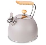Husla Waterkoker met fluitje, 2,5 L, grijs