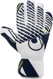 Uhlsport Fangmaschine Supersoft Hn Keepershandschoenen - Wit / Marine / Fluogeel | Maat: 7.5