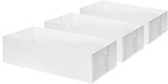 Compactor Set of 3 Organizers Transparent 30.5 x 15.5 x H.8 cm RAN6320